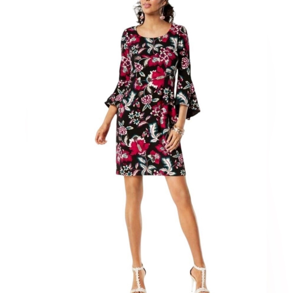 INC International Concepts Vibrant Floral Dress - New!